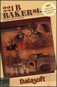 221b Baker Street Commodore 64 US box art